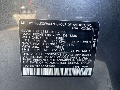Used 2025 Volkswagen Atlas SE FWD image 39