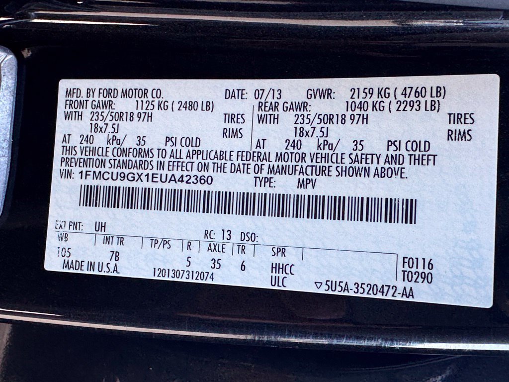 Used 2014 Ford Escape SE w/ Equipment Group 201A AWD/4WD image 40