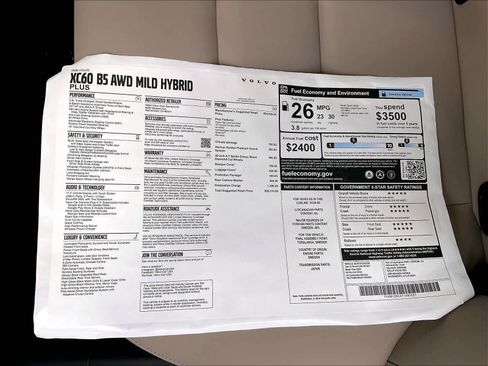 New 2026 Volvo XC60 B5 Plus w/ Climate Package AWD/4WD image 35