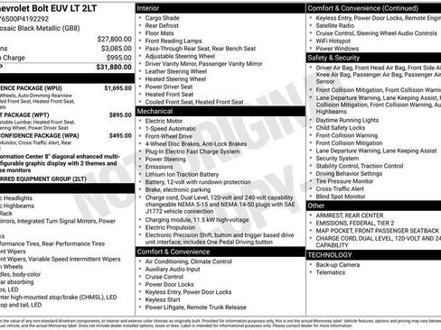 Used 2023 Chevrolet Bolt EUV LT w/ Convenience Package image 11