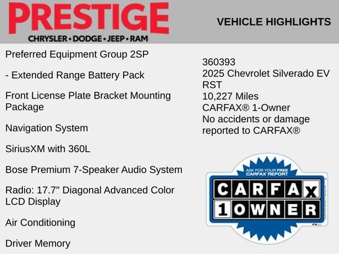Used 2025 Chevrolet Silverado EV RST AWD/4WD image 2