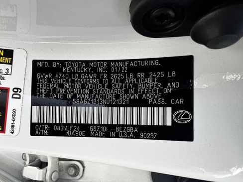 Used 2022 Lexus ES 350 F Sport w/ Accessory Package 2 image 50