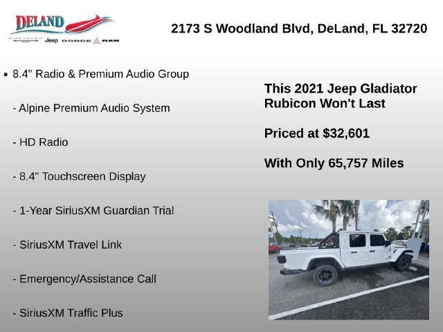 Used 2021 Jeep Gladiator Rubicon AWD/4WD image 3