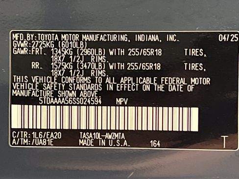 Used 2025 Toyota Grand Highlander FWD image 84