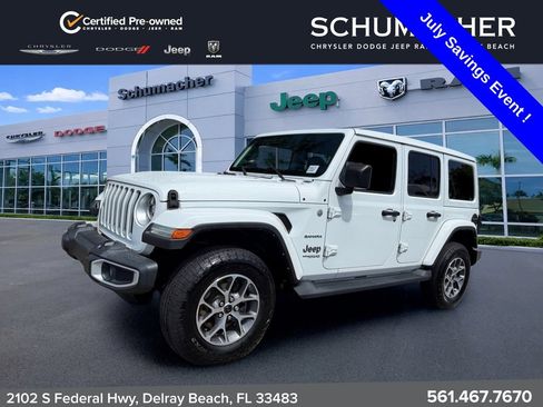 Used 2022 Jeep Wrangler Unlimited Sahara w/ LED Lighting Group AWD/4WD image 3