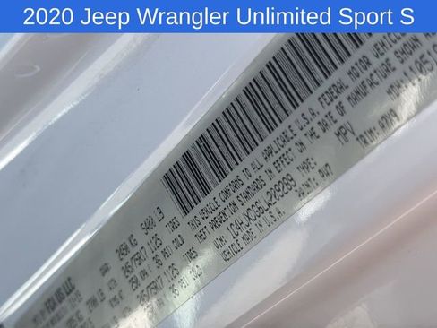 Used 2020 Jeep Wrangler Unlimited Sport S AWD/4WD image 31