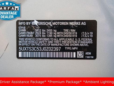 Used 2018 BMW X3 M40i w/ Premium Package image 31