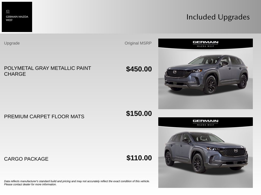 Used 2024 MAZDA CX-50 AWD 2.5 S w/ Cargo Package image 10