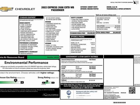 Used 2022 Chevrolet Express 3500 LS image 10