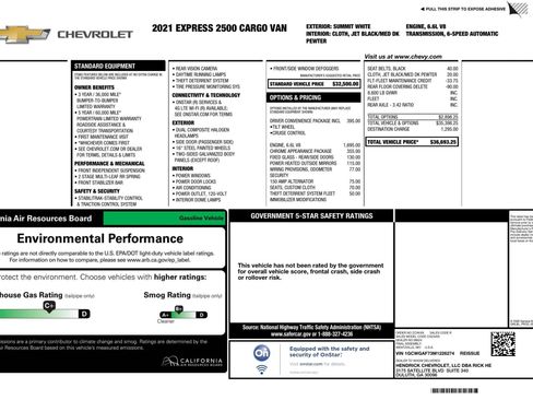 Used 2021 Chevrolet Express 2500 w/ Driver Convenience Package image 3