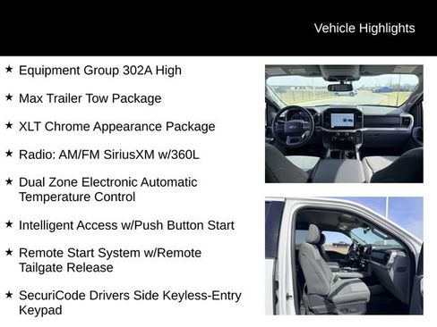 Used 2022 Ford F150 XLT w/ Equipment Group 302A High image 12