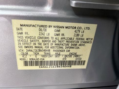 Used 2008 Nissan Altima 2.5 S w/ Convenience Plus Pkg FWD image 22
