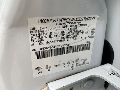 Used 2012 Ford F550 2WD Crew Cab Super Duty w/ Payload Upgrade Pkg image 16
