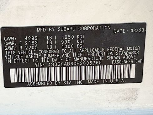 Used 2023 Subaru Impreza 2.0i AWD/4WD image 29