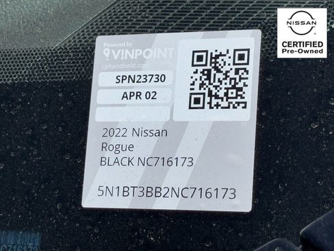 Certified 2022 Nissan Rogue SV AWD/4WD image 30