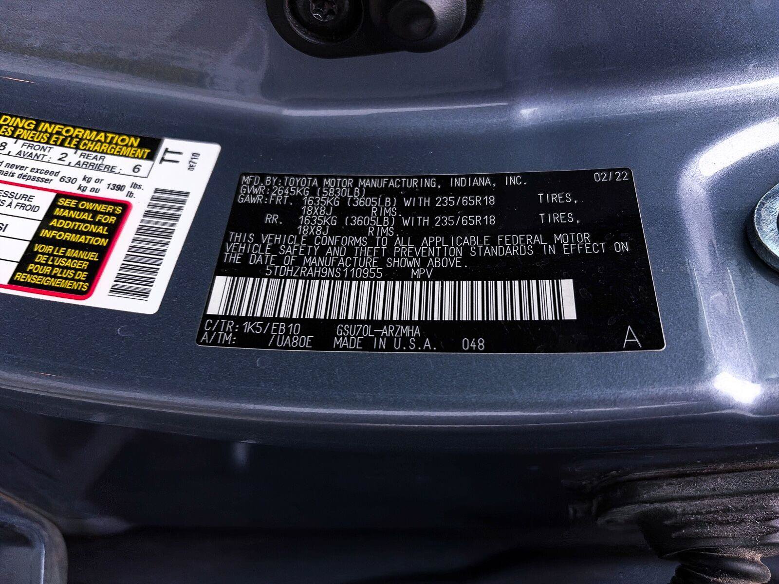 Used 2022 Toyota Highlander XLE FWD image 41