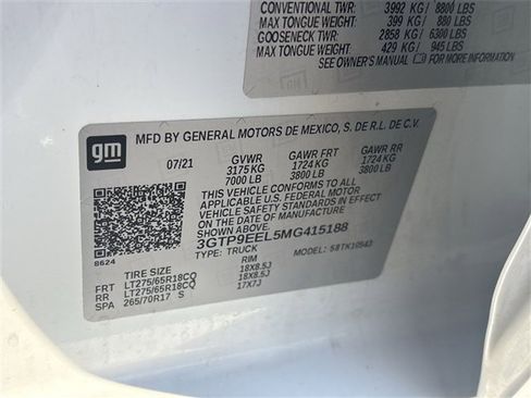 Certified 2021 GMC Sierra 1500 AT4 image 32