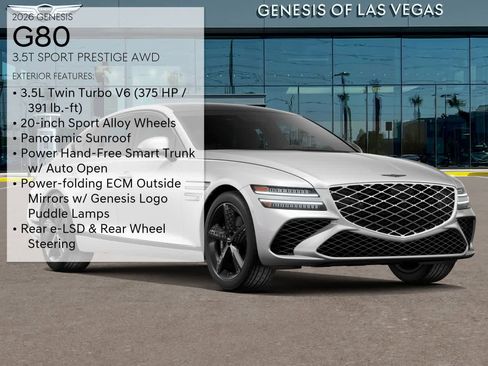 New 2026 Genesis G80 3.5T Sport Prestige image 3