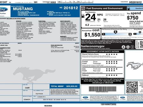 Used 2017 Ford Mustang Coupe w/ Ecoboost Performance Package image 2