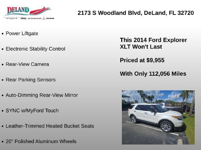 Used 2014 Ford Explorer XLT w/ Equipment Group 202A FWD image 13