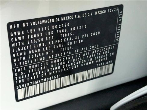 New 2026 Volkswagen Tiguan SE AWD/4WD image 17