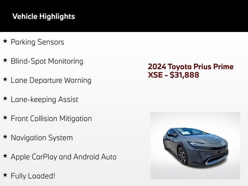 Used 2024 Toyota Prius Prime FWD image 5