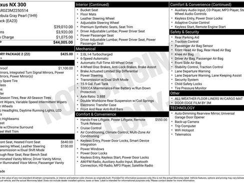 Used 2021 Lexus NX 300 AWD w/ Accessory Package 2 image 27