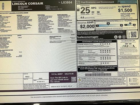 New 2026 Lincoln Corsair Premiere image 14