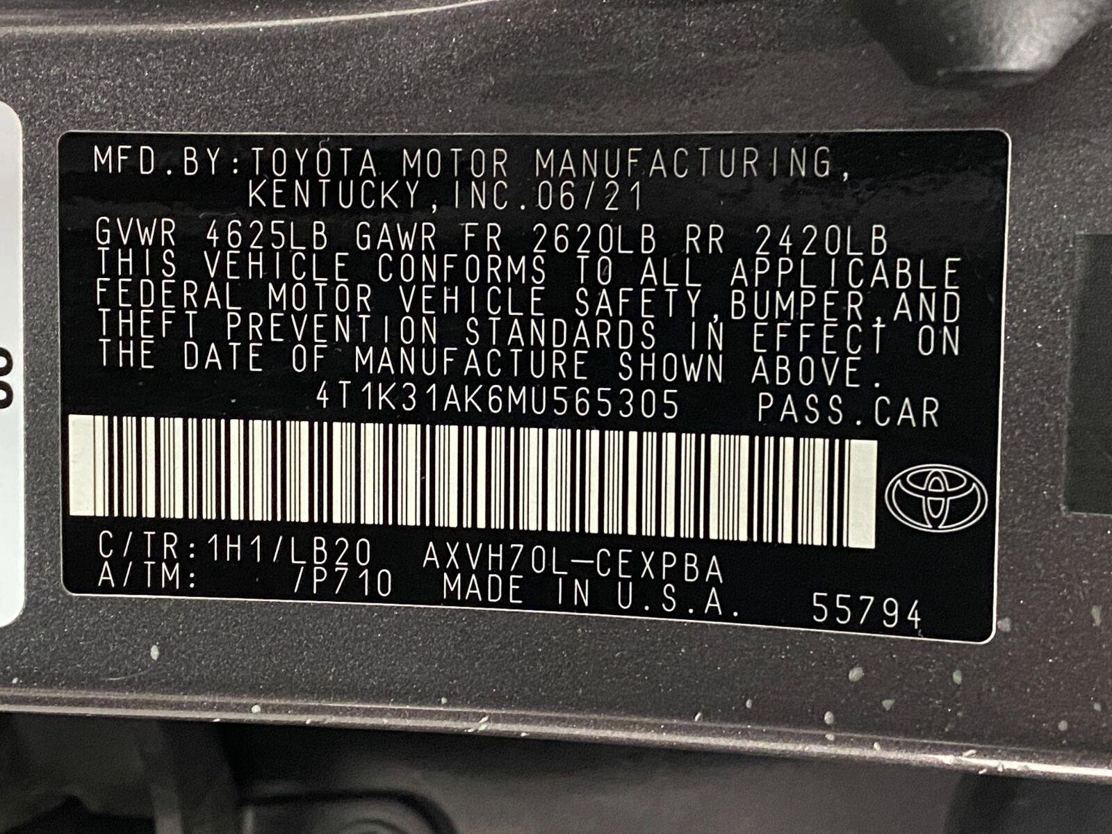 Used 2021 Toyota Camry XSE w/ Navigation Upgrade Package FWD image 35