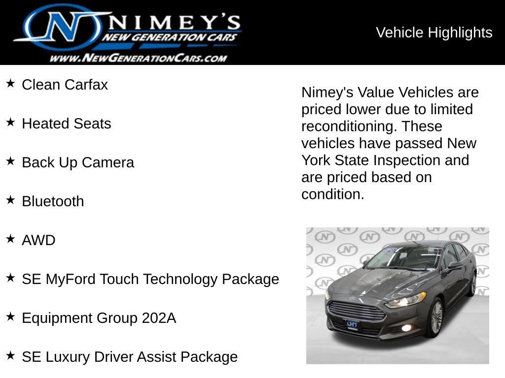 Used 2015 Ford Fusion SE w/ Equipment Group 202A AWD/4WD image 6