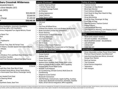 Used 2025 Subaru Crosstrek 2.5i Wilderness AWD/4WD image 36