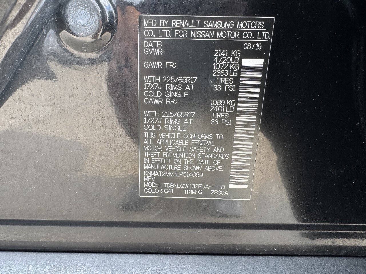 Used 2020 Nissan Rogue SV AWD/4WD image 19