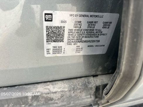 Used 2025 Chevrolet Tahoe LT RWD image 14
