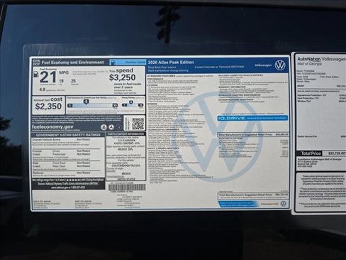 New 2026 Volkswagen Atlas Peak Edition image 18