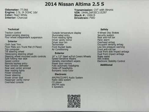 Used 2014 Nissan Altima 2.5 S FWD image 49