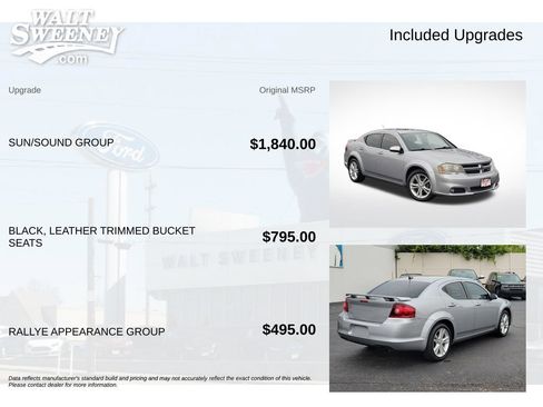 Used 2014 Dodge Avenger SXT w/ Sun/Sound Group FWD image 11
