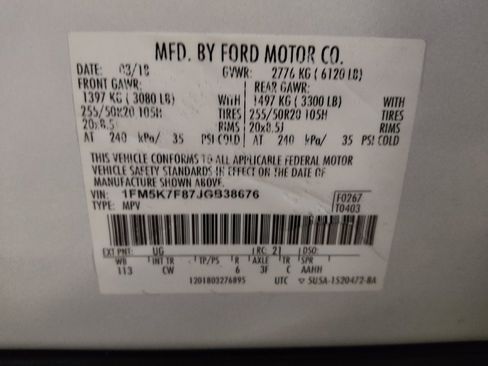 Used 2018 Ford Explorer Limited w/ Equipment Group 301A image 33