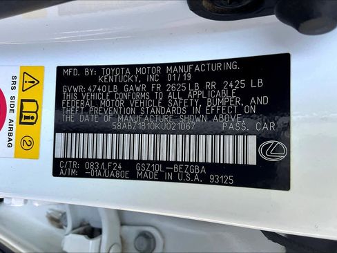 Used 2019 Lexus ES 350 F Sport w/ Accessory Package 2 image 31