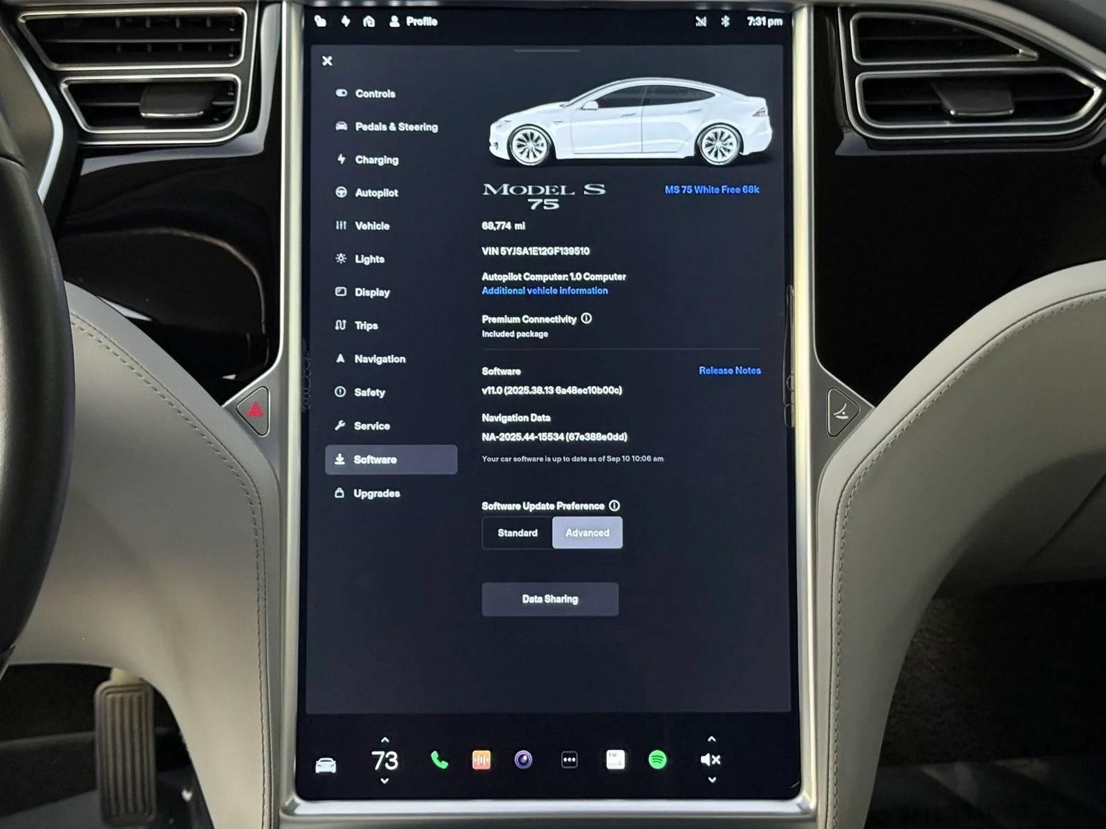 Used 2016 Tesla Model S 75 RWD image 16