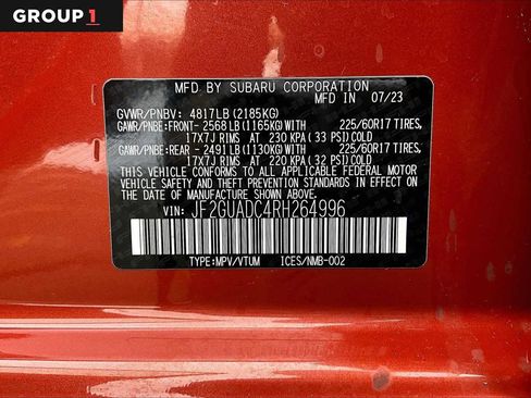 Certified 2024 Subaru Crosstrek 2.0i Premium image 34