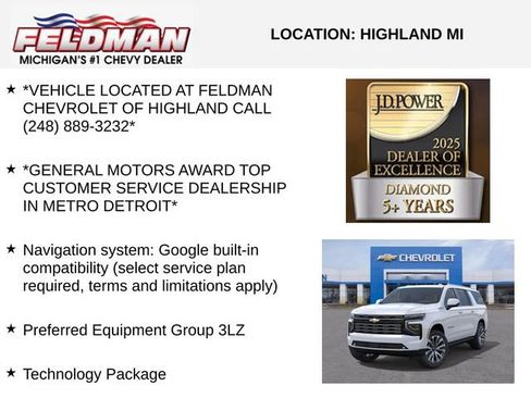 New 2026 Chevrolet Suburban High Country AWD/4WD image 3