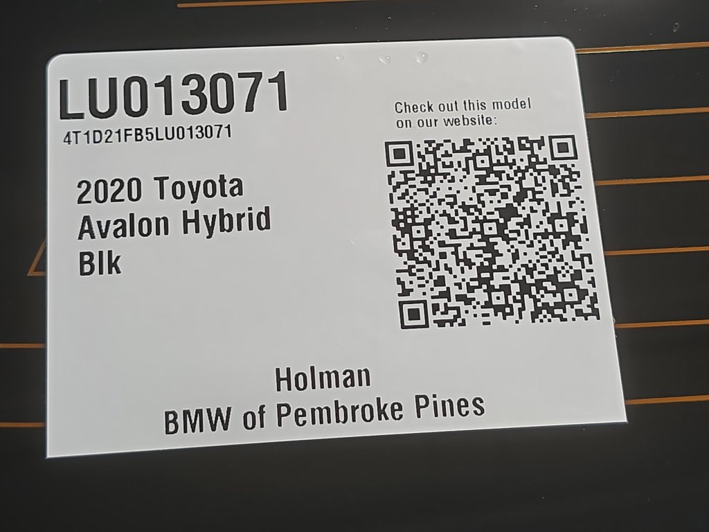 Used 2020 Toyota Avalon Limited w/ Advanced Safety Package FWD image 25
