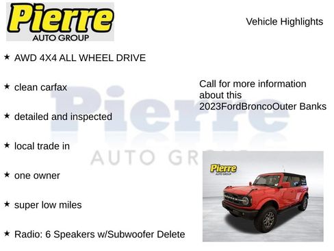 Used 2023 Ford Bronco Outer Banks AWD/4WD image 7