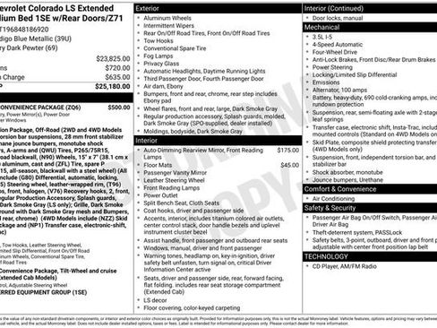 Used 2004 Chevrolet Colorado LS w/ Power Convenience Package AWD/4WD image 2