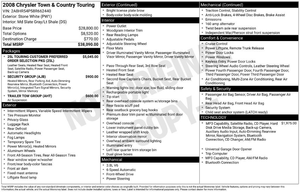 Used 2008 Chrysler Town & Country Touring FWD image 6