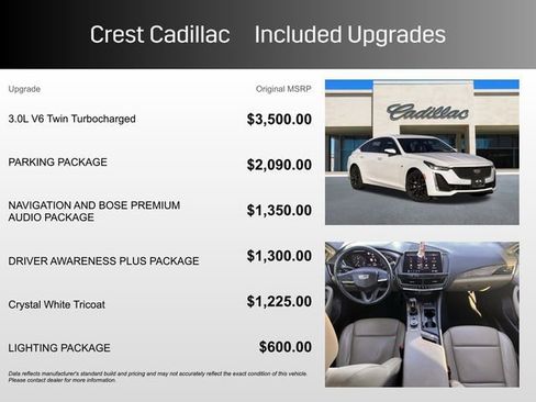 Used 2020 Cadillac CT5 Premium Luxury w/ Parking Package image 6