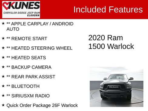 Used 2020 RAM 1500 Classic Warlock w/ Trailer Tow Group AWD/4WD image 3