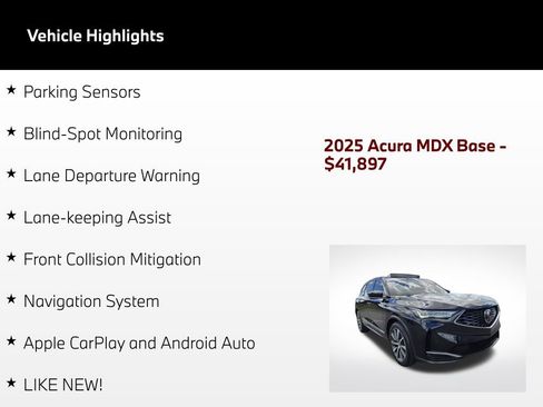 Used 2025 Acura MDX FWD w/ Technology Package image 5