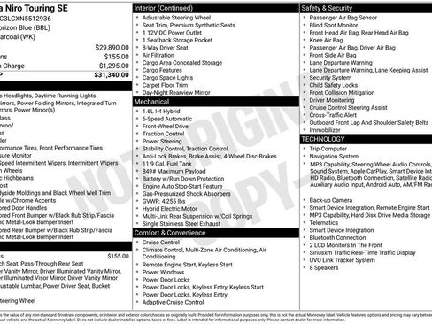 Used 2022 Kia Niro Touring Special Edition FWD image 4