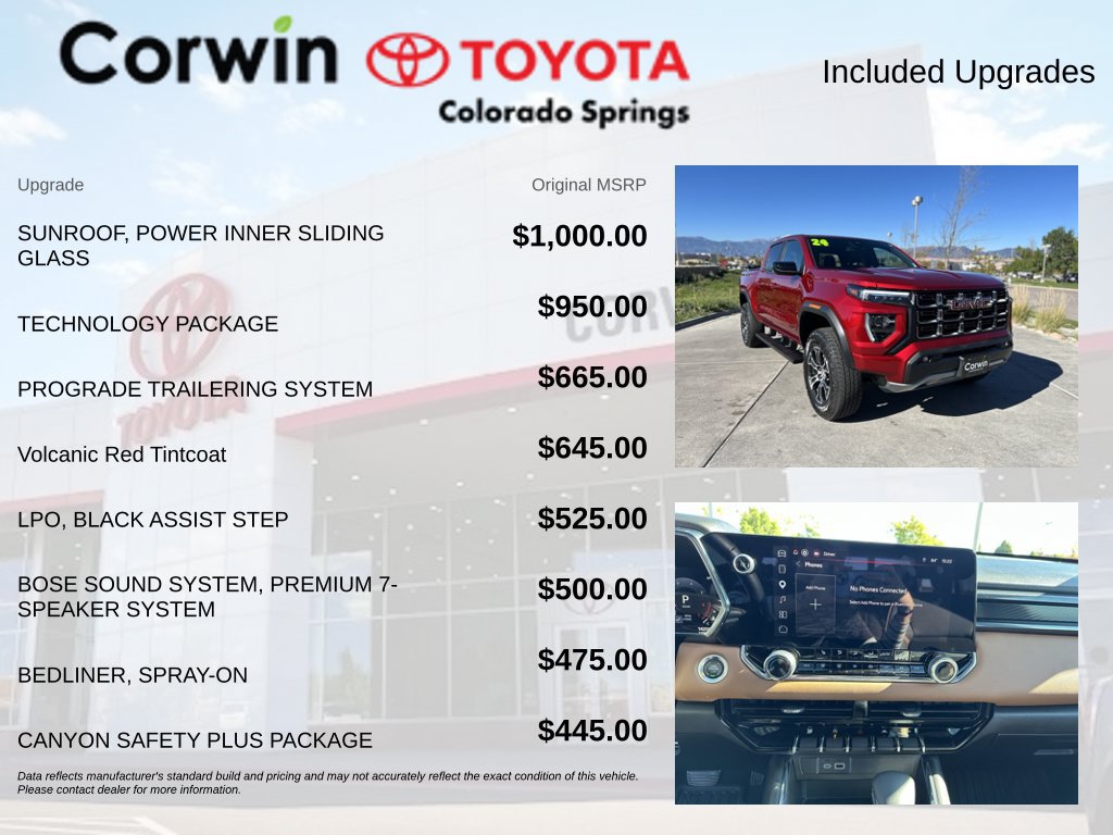 Used 2024 GMC Canyon AT4 w/ Technology Package AWD/4WD image 4
